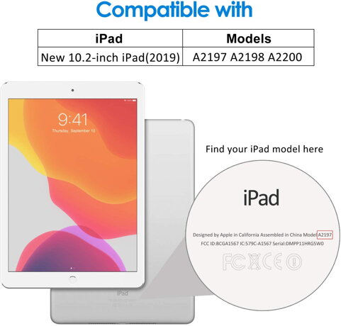 JETech for 10.2 iPad 7th gen 2019 Blue