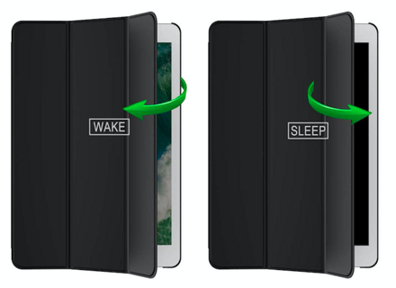 JETech Case for iPad Pro 12.9-Inch (3rd Generation 2018 Model), Support Apple Pencil Charging, Cover with Auto Wake/Sleep (Black)