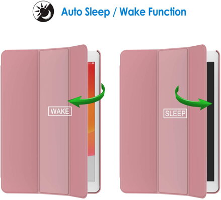 JETech Case for Apple iPad 7 (10.2-Inch, 2019 Model, 7th Generation), Auto Wake/Sleep (Pink)