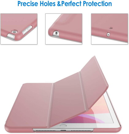 JETech Case for Apple iPad 7 (10.2-Inch, 2019 Model, 7th Generation), Auto Wake/Sleep (Pink)
