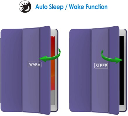 JETech Case for Apple iPad 7 (10.2-Inch, 2019 Model, 7th Generation), Auto Wake/Sleep (Purple)