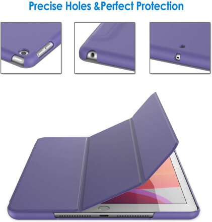 JETech Case for Apple iPad 7 (10.2-Inch, 2019 Model, 7th Generation), Auto Wake/Sleep (Purple)