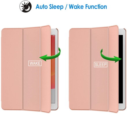 JETech Case for Apple iPad 7 (10.2-Inch, 2019 Model, 7th Generation), Auto Wake/Sleep (Rose Gold)