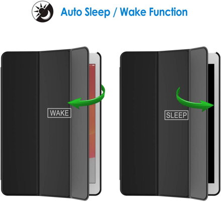 JETech Case for Apple iPad 7 (10.2-Inch, 2019 Model, 7th Generation), Auto Wake/Sleep (Black)