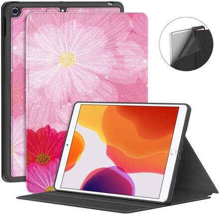 Supveco Case for Apple iPad 7 (10.2-inch, 2019 model, 7th Generation) - Premium Shockproof Case with Auto Sleep/Wake Feature (Coreopsis)