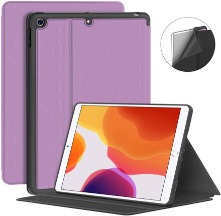 Supveco Case for Apple iPad 7 (10.2-inch, 2019 model, 7th Generation) - Premium Shockproof Case with Auto Sleep/Wake Feature (Purple)